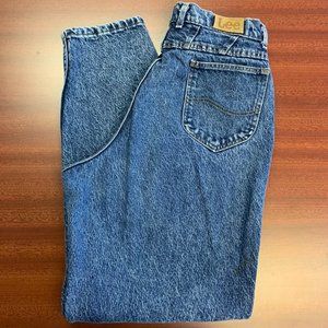 Vintage 80's Lee High Rise Mom Jean Acid Wash